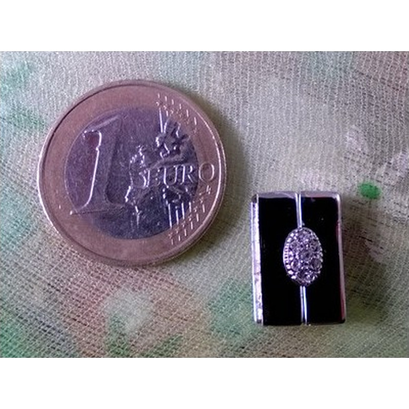 Magnetschliesse 16x10mm rhodiniert
