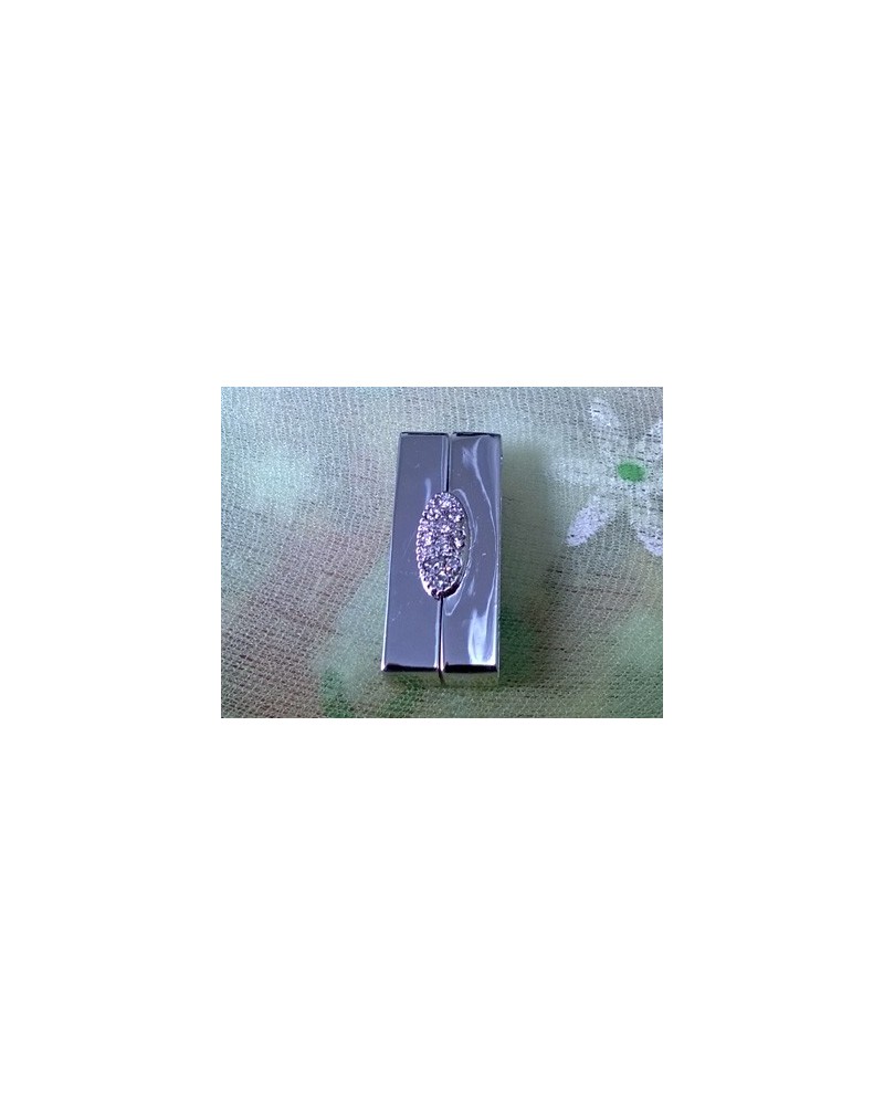 Magnetschliesse 24x10mm rhodiniert