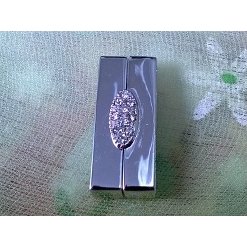 Magnetschliesse 24x10mm rhodiniert