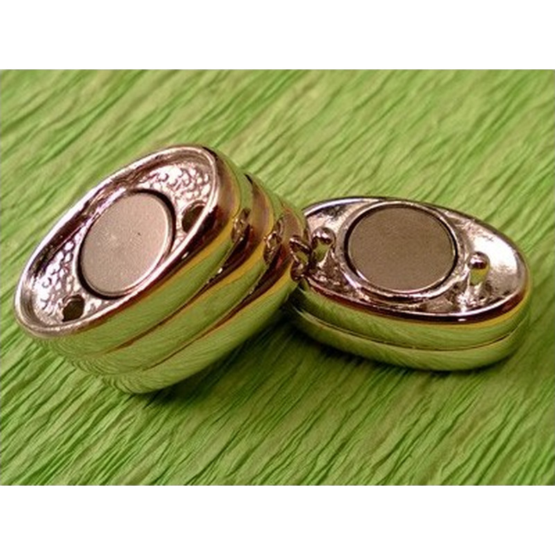 Magnetschliesse 18x18mm rhodiniert