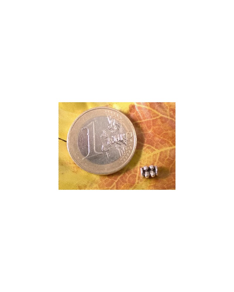 Zwischenteil, Zylinder 4x6mm (20 Stk), Metall Antik