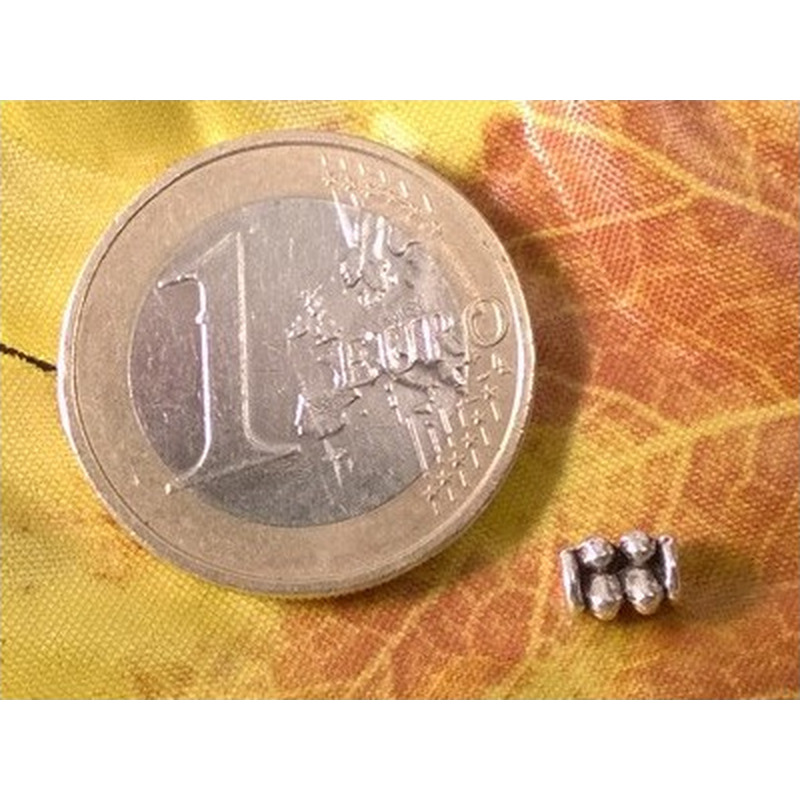 Zwischenteil, Zylinder 4x6mm (20 Stk), Metall Antik