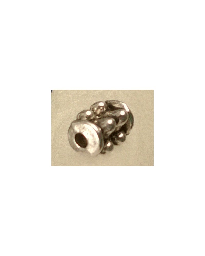 Zwischenteil, Zylinder 4x6mm (20 Stk), Metall Antik