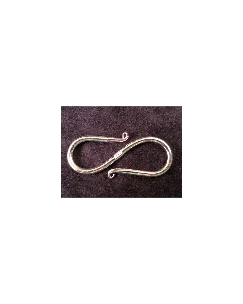 Hakenschliesse 40mm, 925 Silber