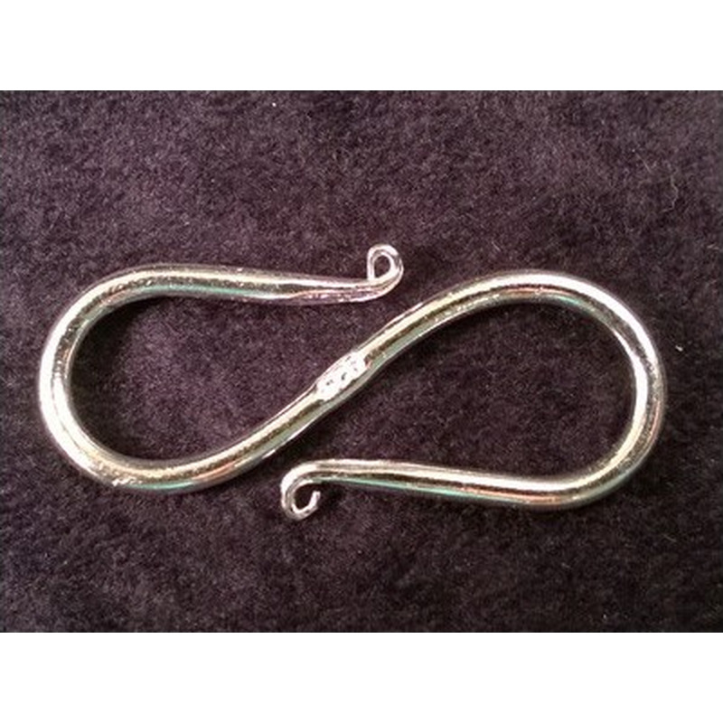 Hakenschliesse 40mm, 925 Silber