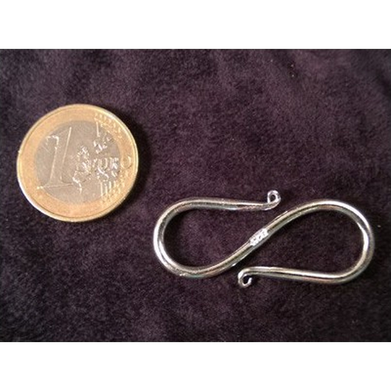 Hakenschliesse 40mm, 925 Silber