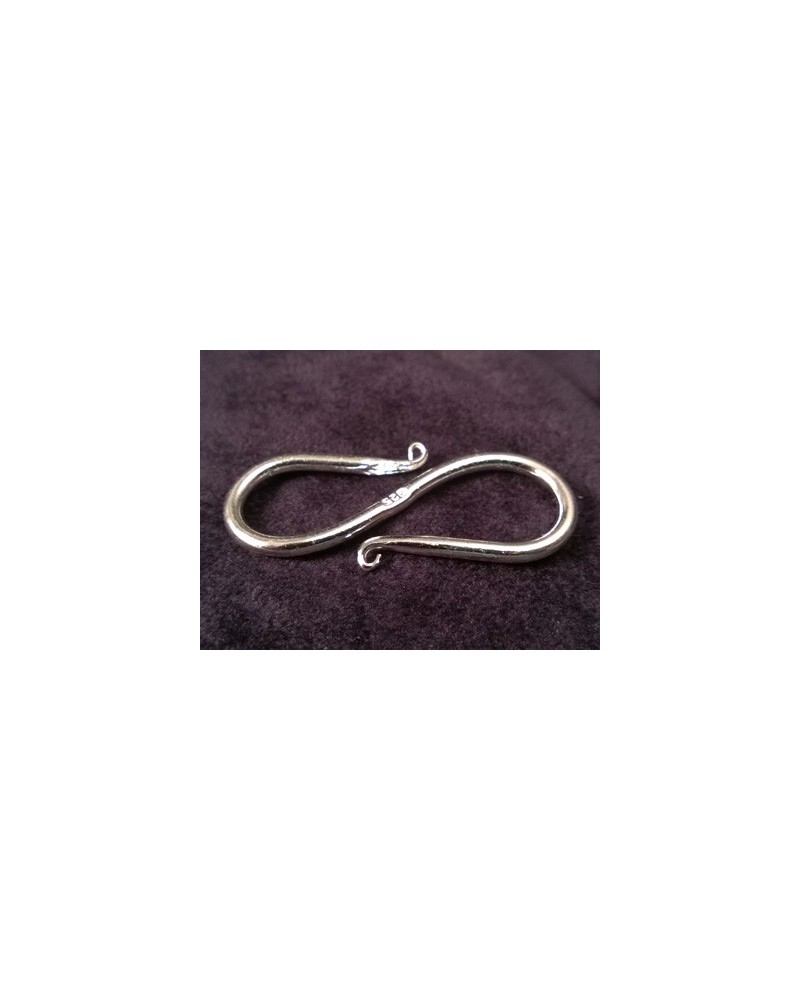 Hakenschliesse 40mm, 925 Silber
