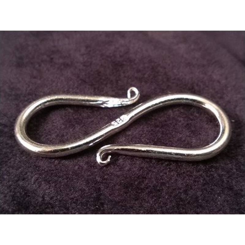 Hakenschliesse 40mm, 925 Silber