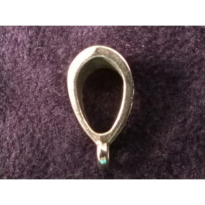 Anhängeröse 14mm, Metall Antik im Tibetan Style