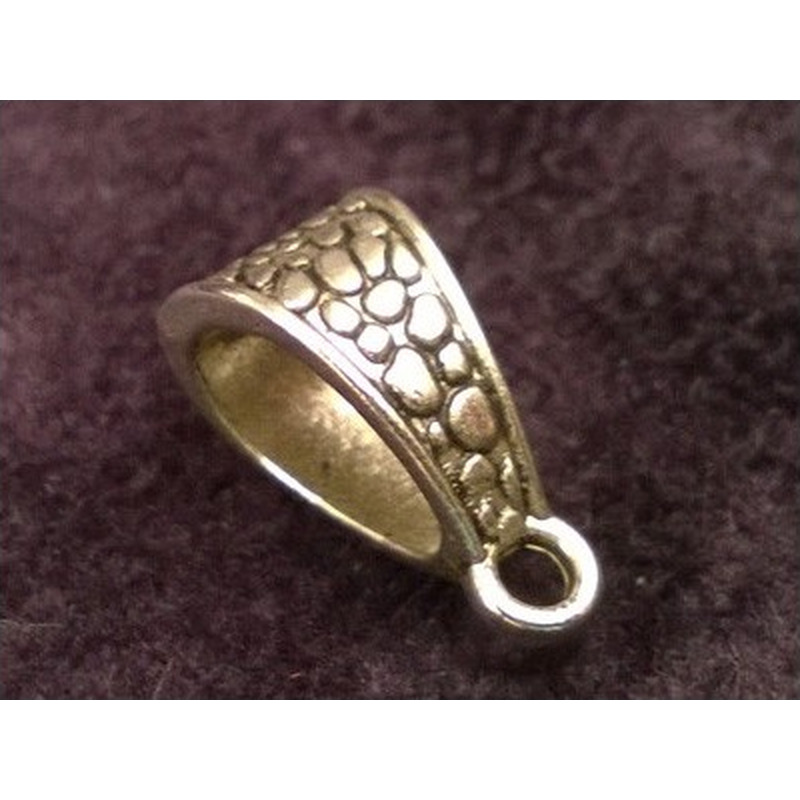 Anhängeröse 14mm, Metall Antik im Tibetan Style