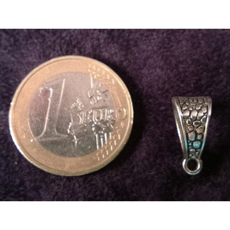 Anhängeröse 14mm, Metall Antik im Tibetan Style