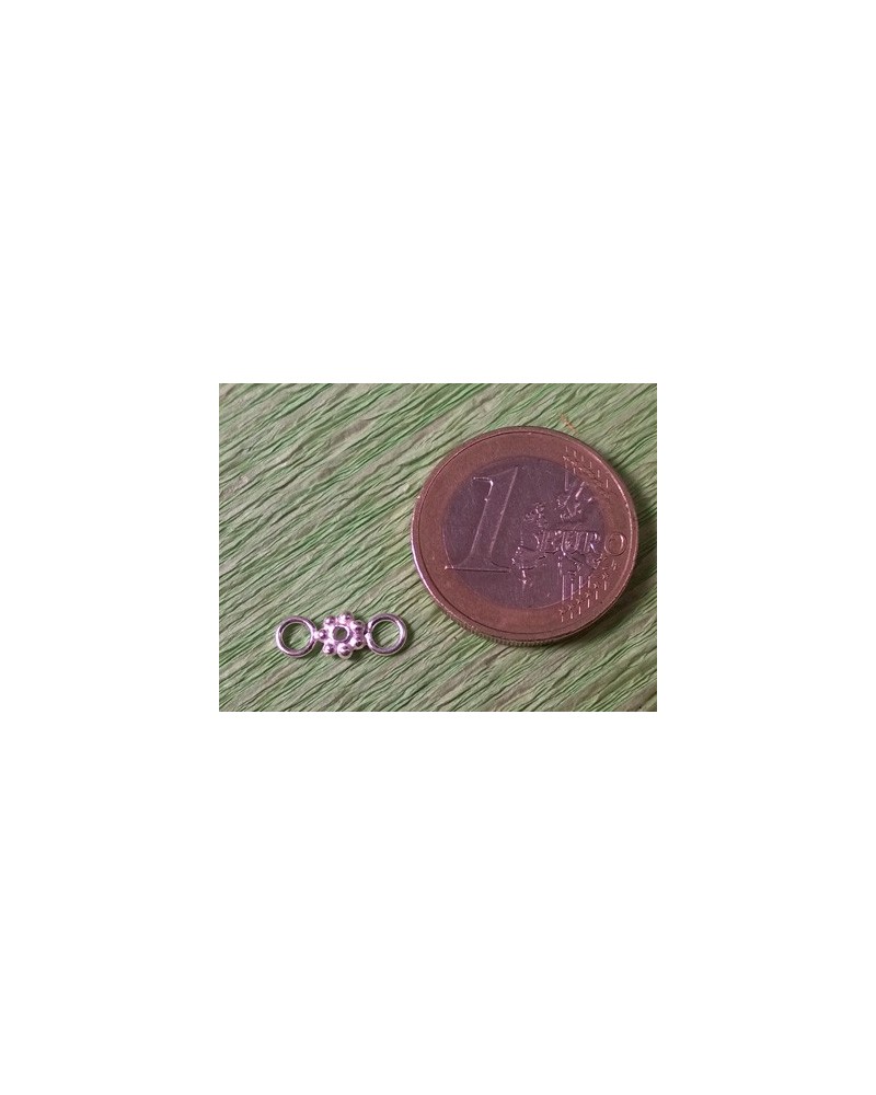 Zwischenteil, Blume 5x1.5mm mit Ringen, 925 Silber