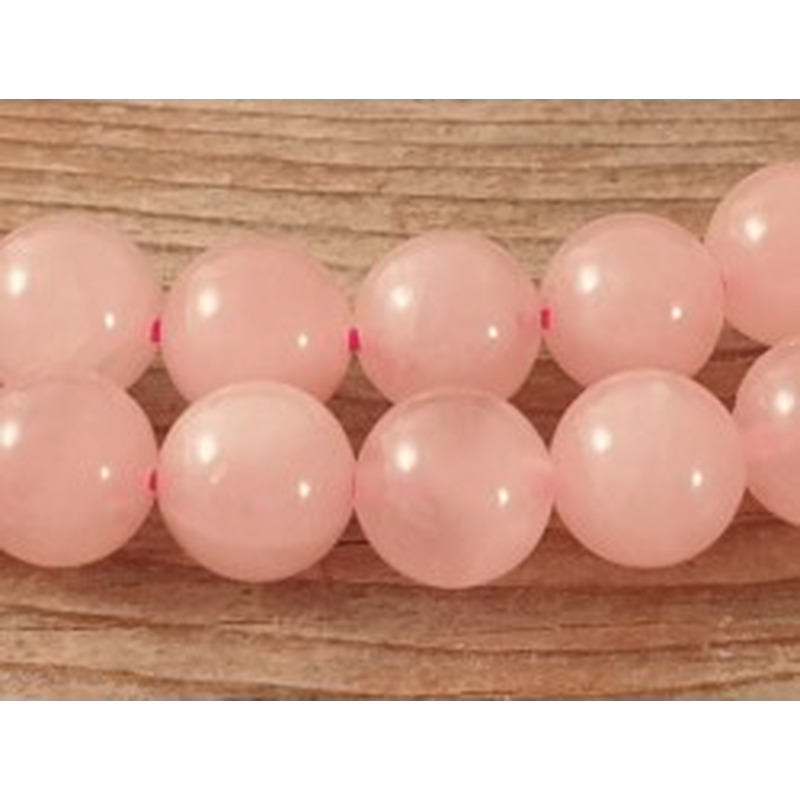 Rosenquarzkette 10mm