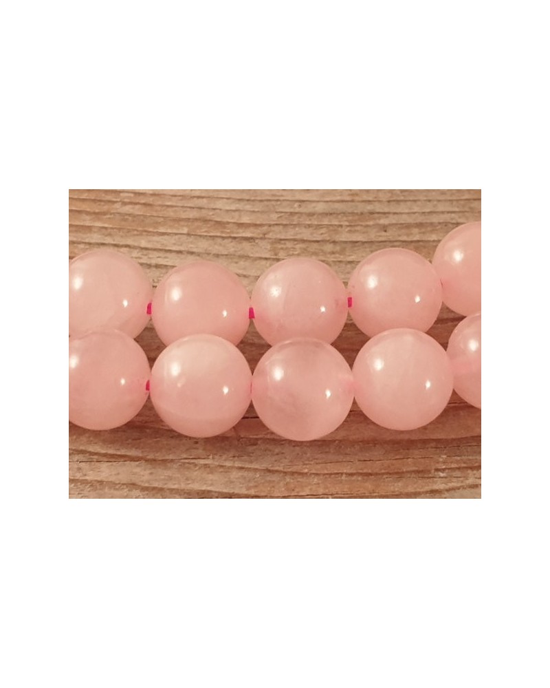 Rosenquarzkette 10mm