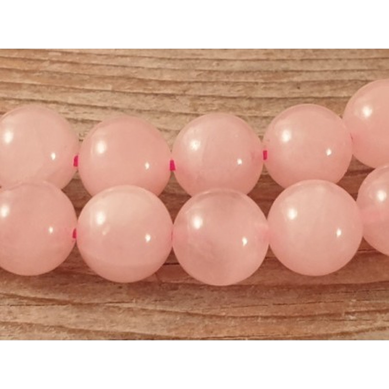 Rosenquarzkette 10mm