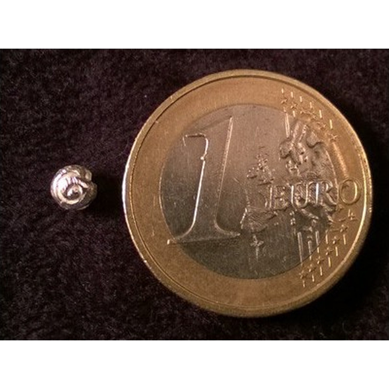 Zwischenteil, Schnecke 4mm, 925 Silber