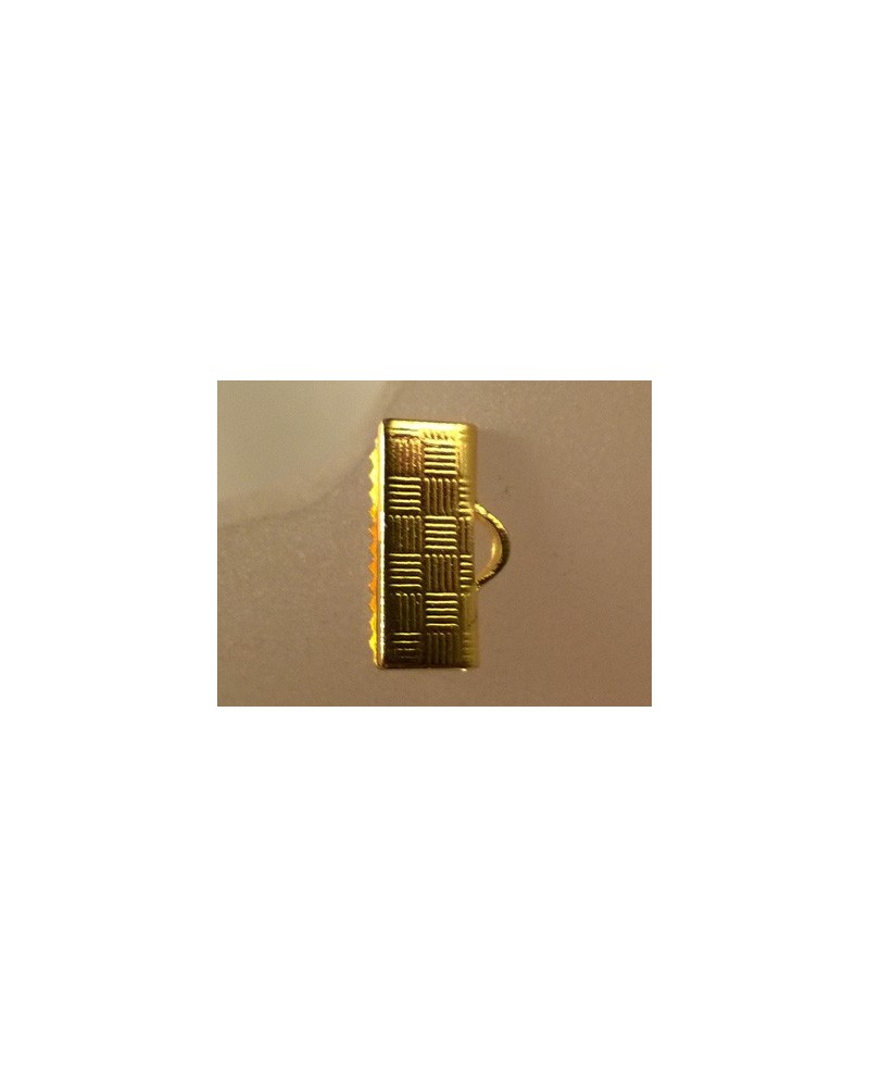 Bandcrimp 13mm, Metall-goldfarben