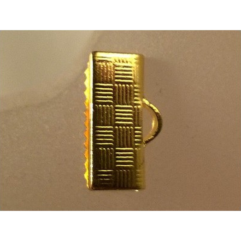 Bandcrimp 13mm, Metall-goldfarben