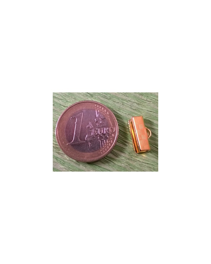 Bandcrimp 13mm, Metall-goldfarben