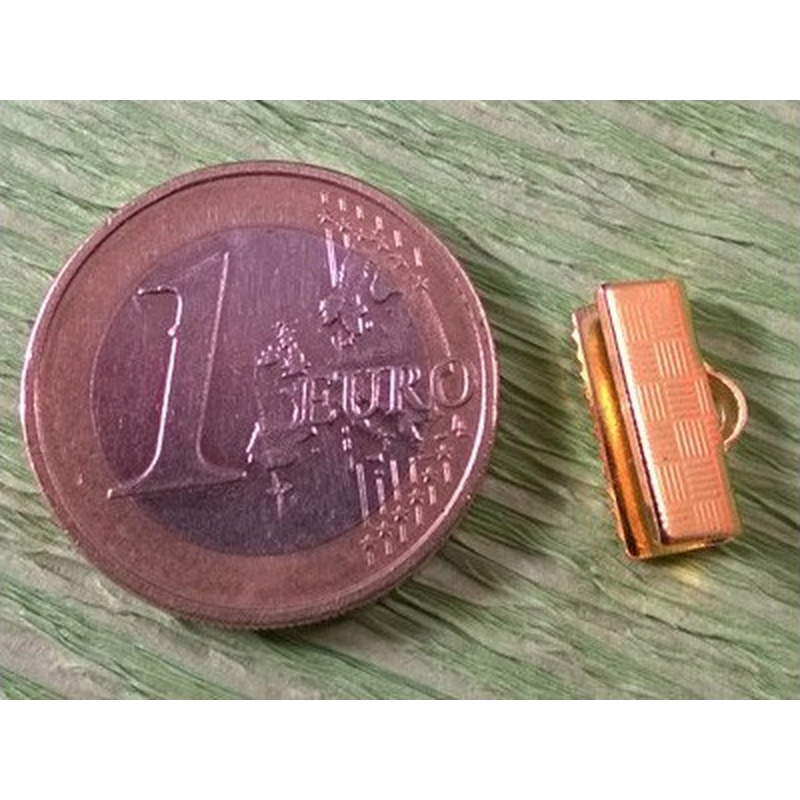 Bandcrimp 13mm, Metall-goldfarben