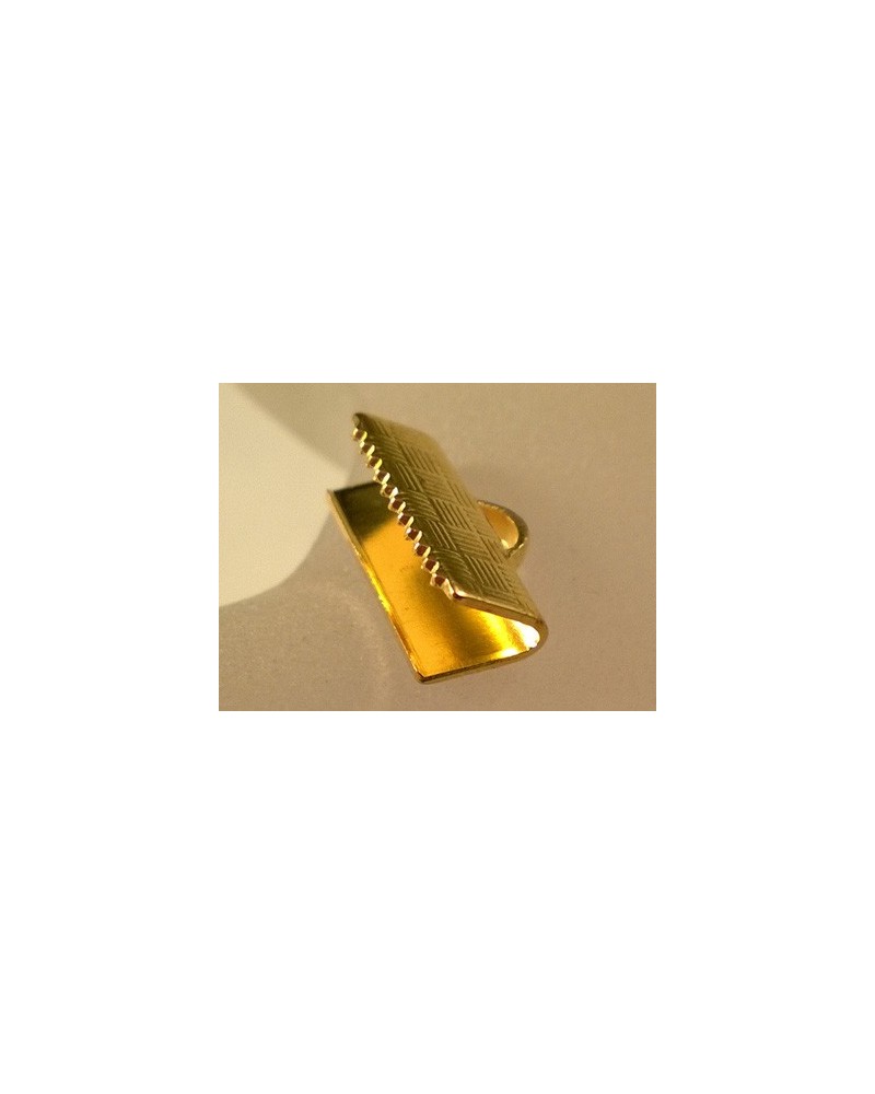 Bandcrimp 13mm, Metall-goldfarben