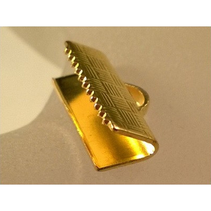 Bandcrimp 13mm, Metall-goldfarben