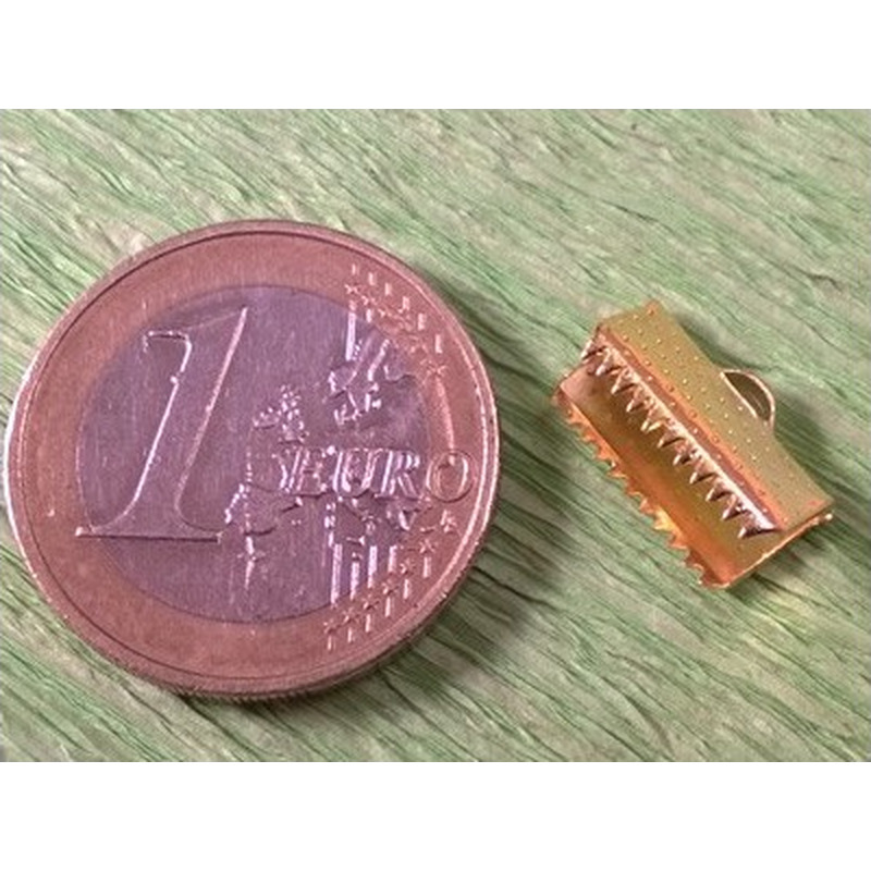 Bandcrimp 13mm, Metall-goldfarben