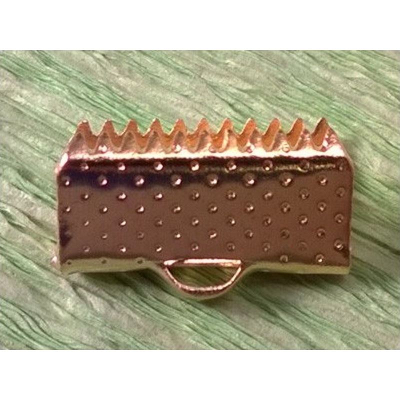 Bandcrimp 13mm, Metall-goldfarben