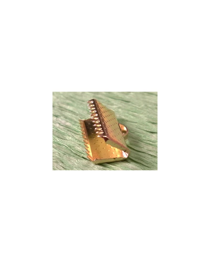 Bandcrimp 13mm, Metall-goldfarben