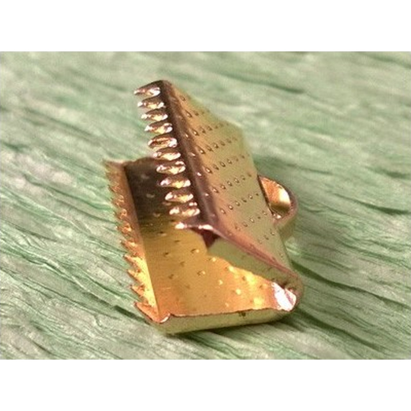 Bandcrimp 13mm, Metall-goldfarben