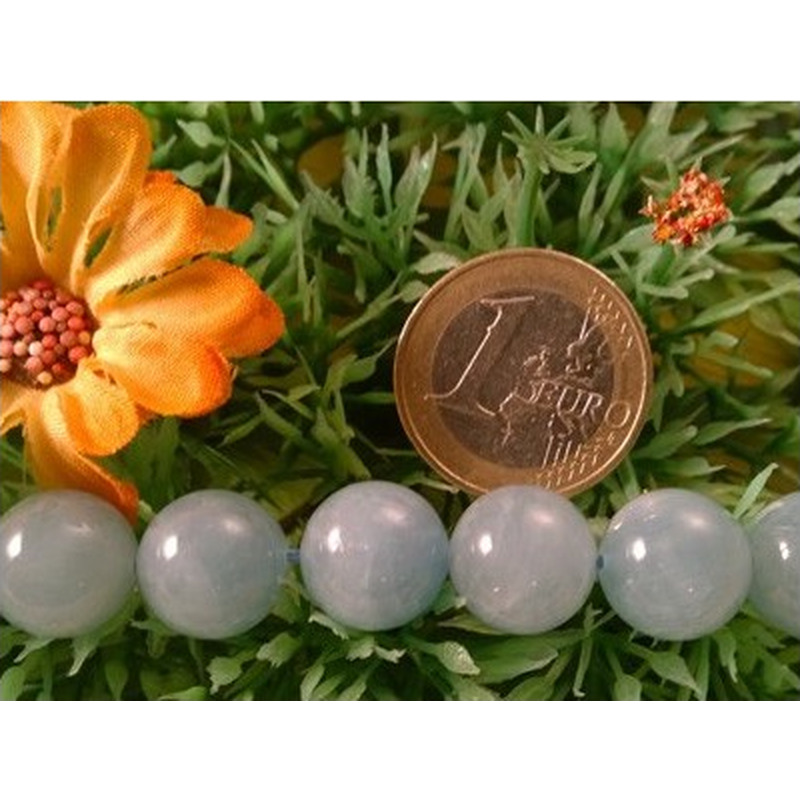 Aquamarinkette 12mm