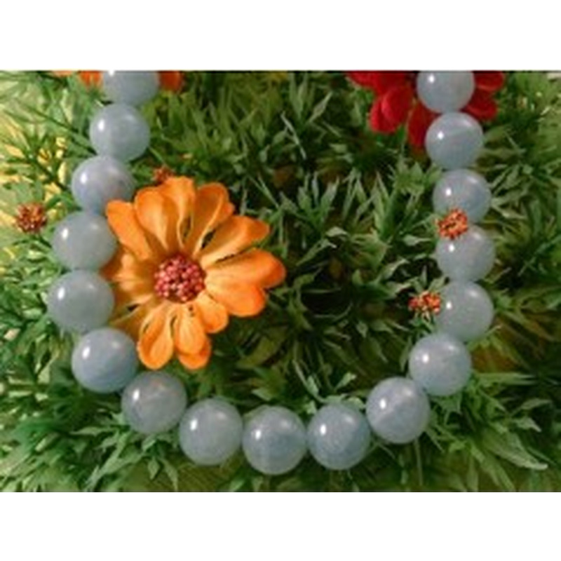 Aquamarinkette 12mm