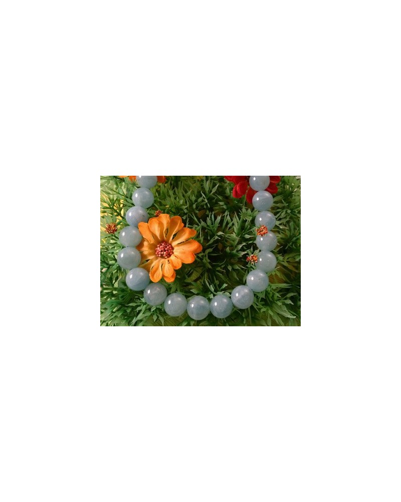 Aquamarinkette 12mm