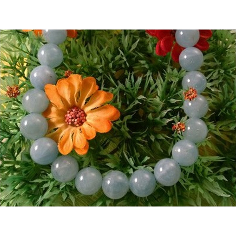 Aquamarinkette 12mm