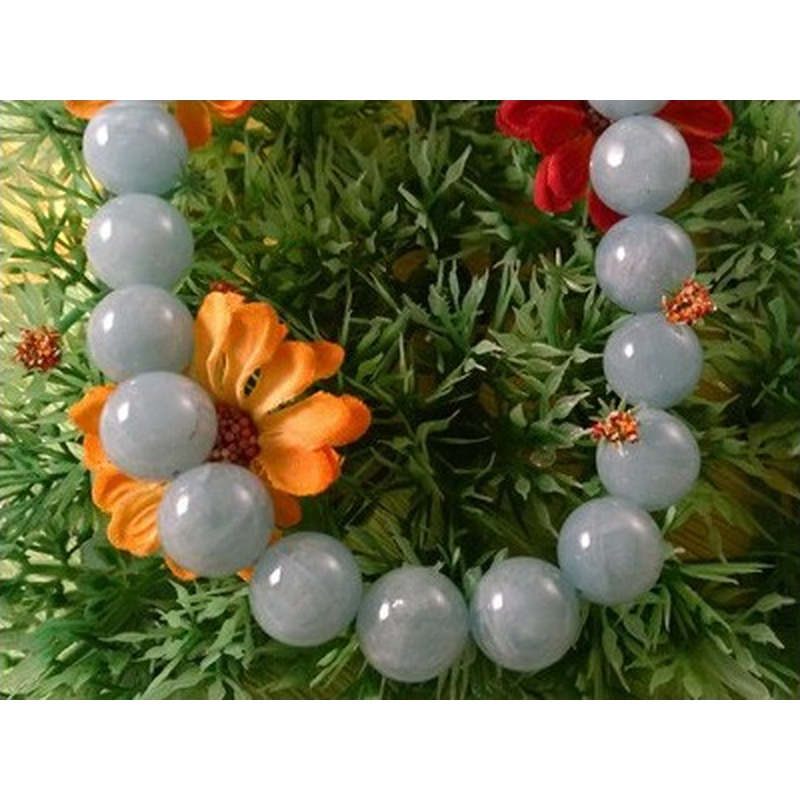 Aquamarinkette 14mm