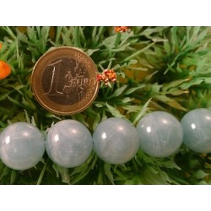 Aquamarinkette 14mm 2