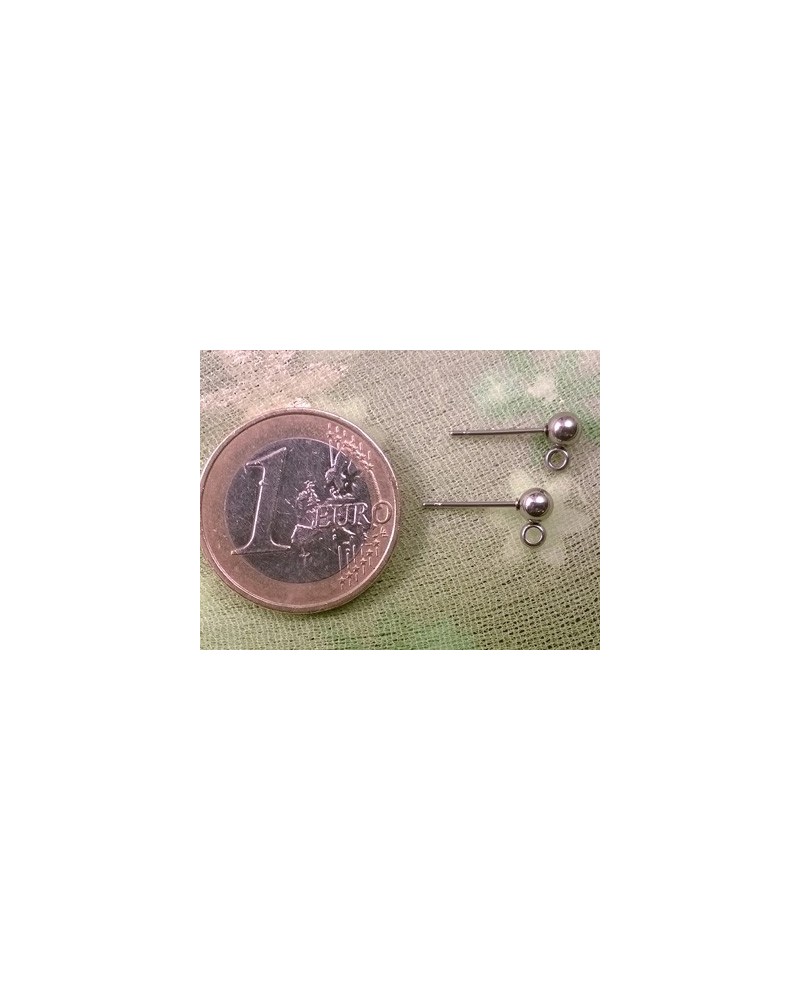 Ohrstecker 4mm (2 Stk), Edelstahl