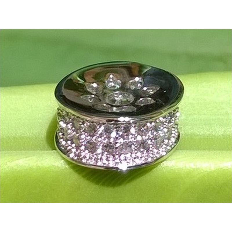 Zwischenteil Strass 9x4mm, Metall silberfarben