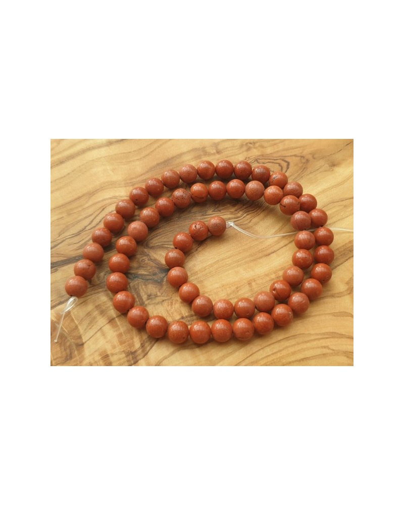 roter Jaspis Kette 6mm