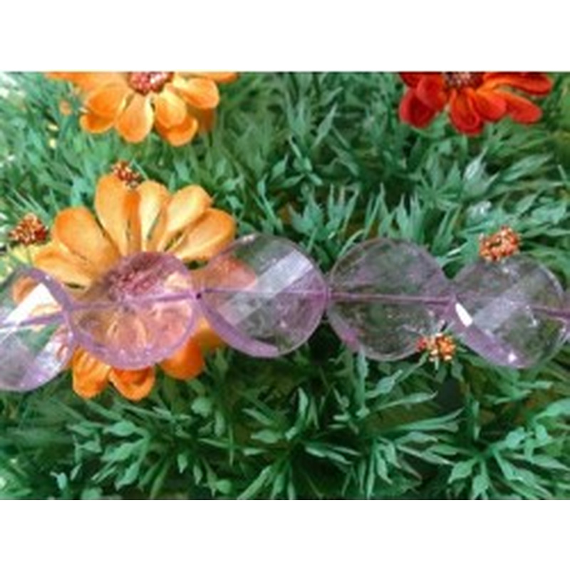 Amethystkette facettiert 20x5mm