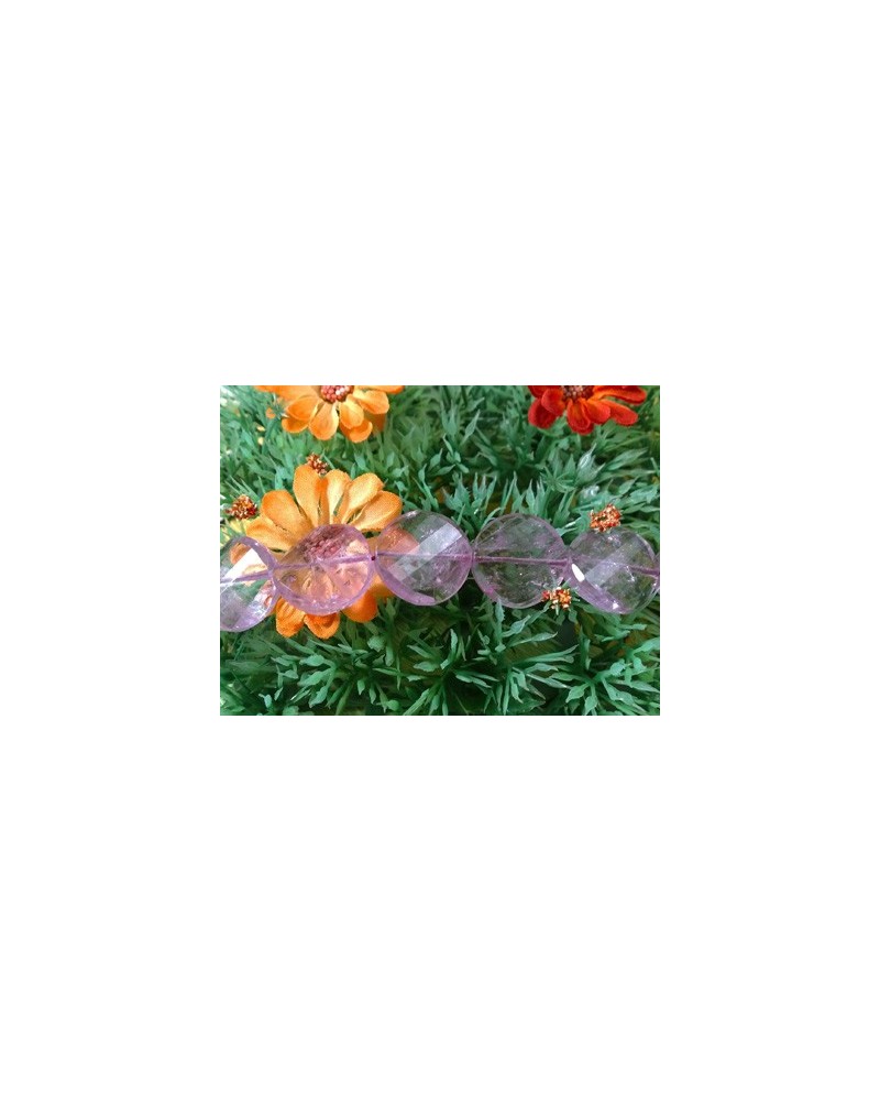 Amethystkette facettiert 20x5mm