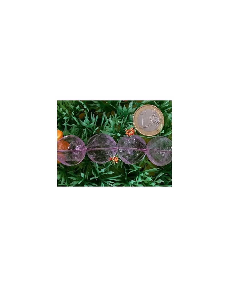 Amethystkette facettiert 20x5mm