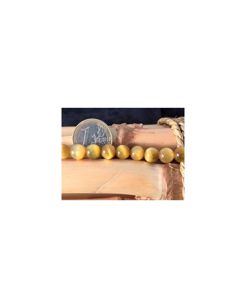 Tigeraugekette gelb 6mm