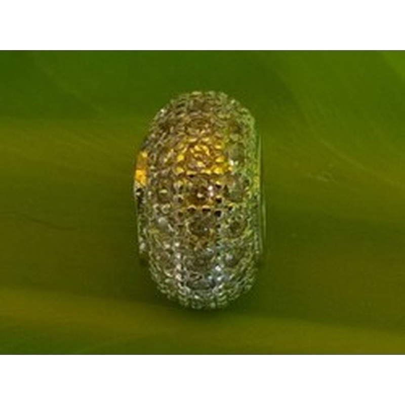 Zwischenteil Strass 8x5mm, Metall silberfarben 2