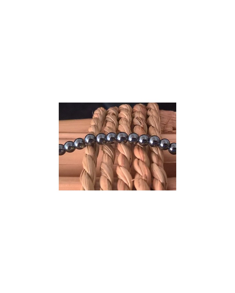 Blutsteinkette (Hämatit) 3mm