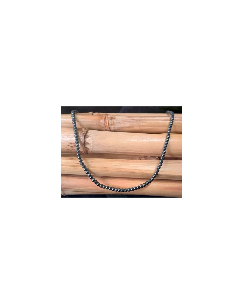 Blutsteinkette (Hämatit) 3mm