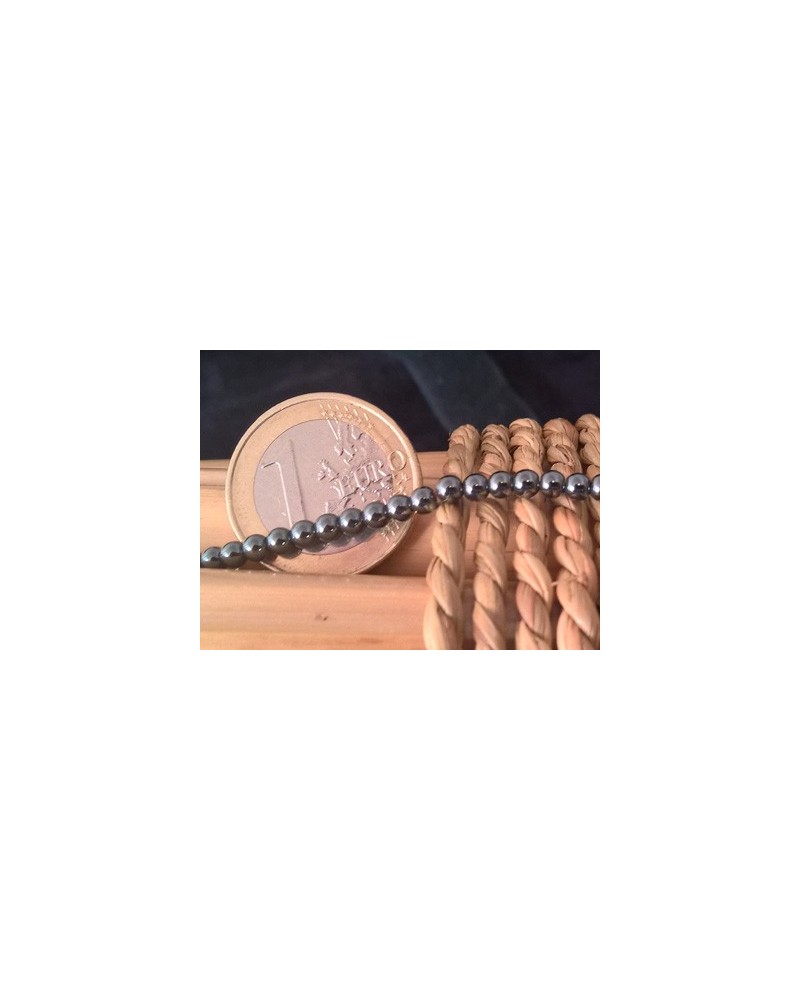 Blutsteinkette (Hämatit) 3mm
