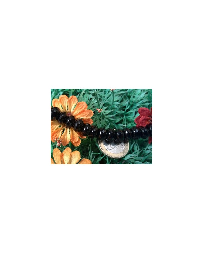 Onyxkette facettiert 10x6mm