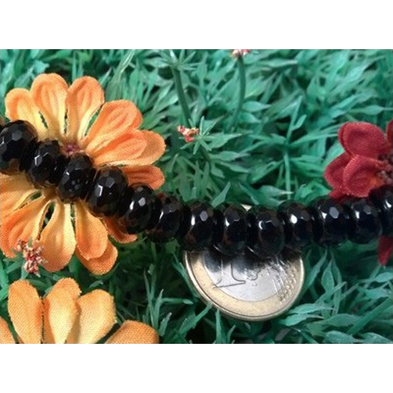 Onyxkette facettiert 10x6mm