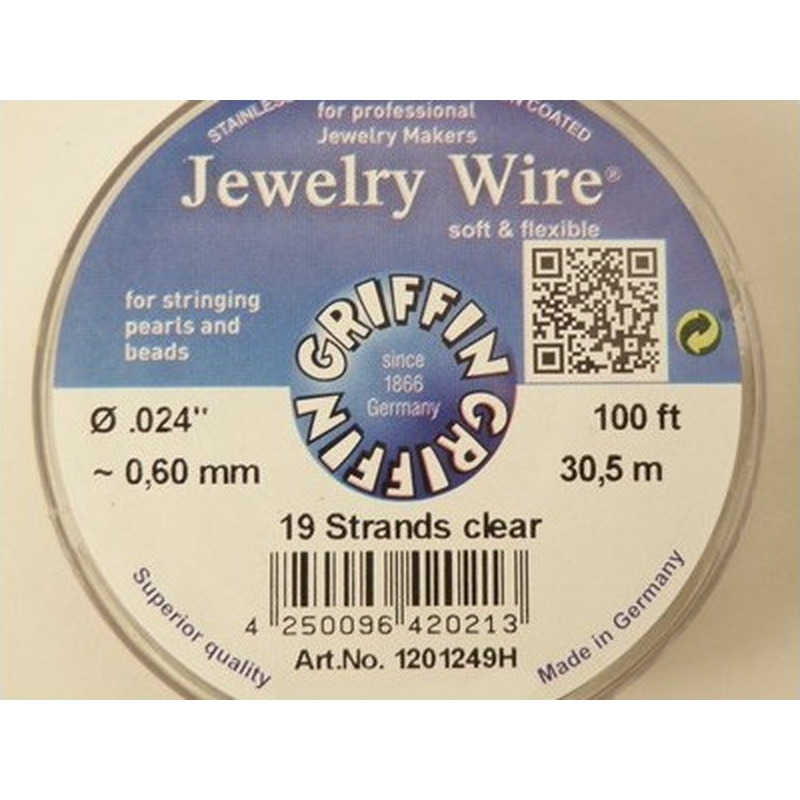 Griffin Schmuckdraht Jewelry Wire 0.60mm/30.5m/19str